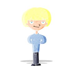 cartoon happy man N53