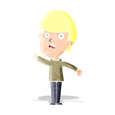 Cartoon Man Asking Question N40