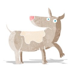 funny cartoon dog N8