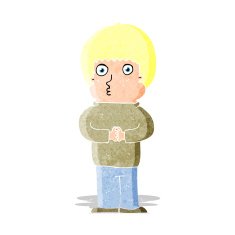cartoon shy boy N3