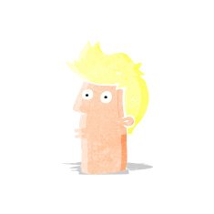 cartoon surprised man N13
