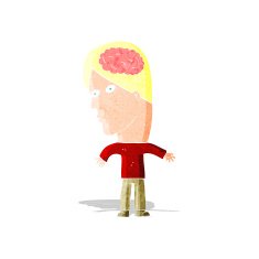 cartoon man with brain symbol N2