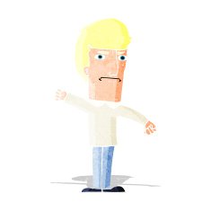 cartoon angry man N23