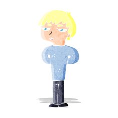 cartoon antisocial boy