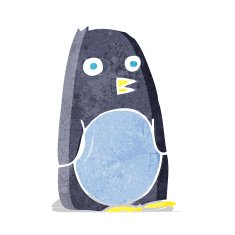 Cartoon penguin N54