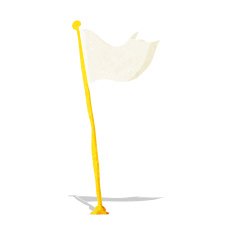 Cartoon Flag On Pole N2