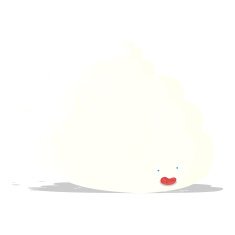 cartoon cloud character