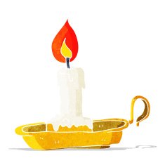 cartoon old candlestick
