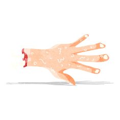 gross severed hand cartoon N3