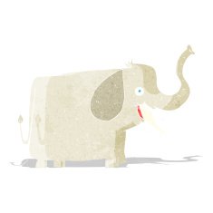 cartoon happy elephant N3