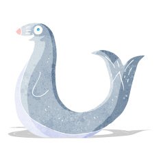 cartoon happy seal N2