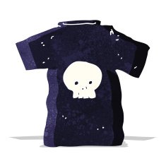 cartoon skull tee N6