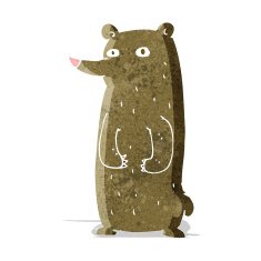 funny cartoon bear N21