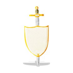 cartoon heraldic shield N4