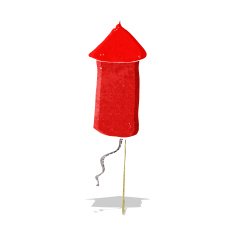Cartoon Firework Rocket N15