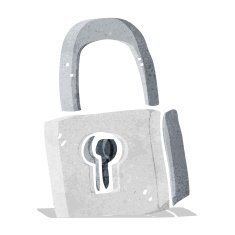 Cartoon Padlock N18