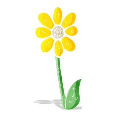 cartoon flower N127