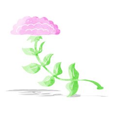cartoon flower N128
