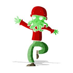 cartoon alien monster man N2