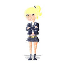 cartoon cool girl N2