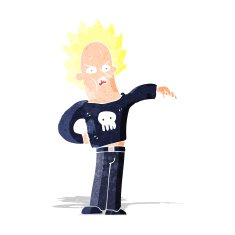 cartoon nasty boy