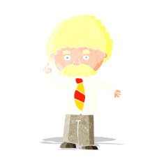 Cartoon Man With Mustache N23