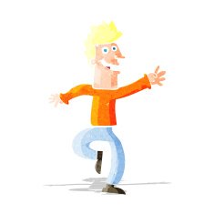 cartoon happy man N56