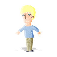 cartoon surprised man N15