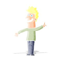 cartoon happy man N57