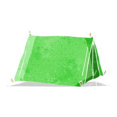 cartoon traditional tent