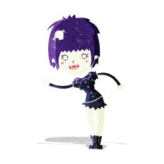 Cartoon Vampire Girl N33