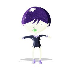 Cartoon Vampire Girl N34