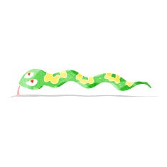 cartoon hissing snake N13