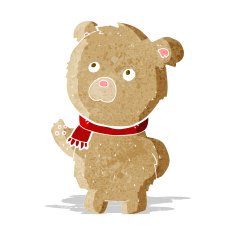 cartoon teddy bear N119