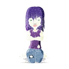 Cartoon Vampire Girl N35