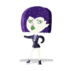 Cartoon Vampire Girl N36