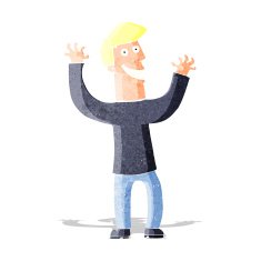 cartoon excited man N35