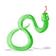 Cartoon Snake N117
