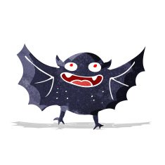 cartoon vampire bat N16