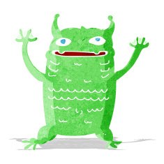 cartoon little monster N31