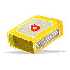 cartoon pack of matches