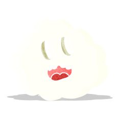 cartoon spooky cloud