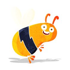 funny cartoon bee N2