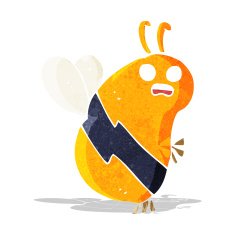 funny cartoon bee N3