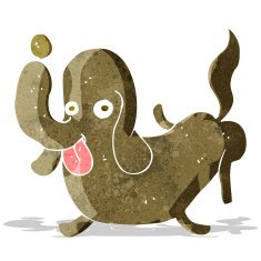 cartoon dog sticking out tongue N2
