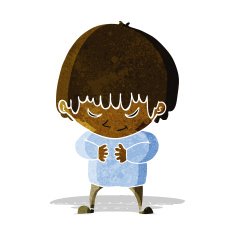 cartoon shy boy N4