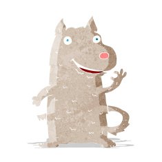 cartoon happy dog N9