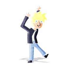 cartoon excited boy N24