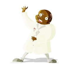 cartoon mad scientist N4