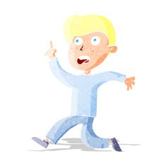 cartoon boy panicking N3